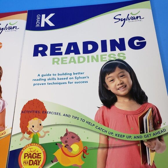 Sylvan Kindergaten Preschool Workbooks Word Game Reading Readiness PB Homeschool - Picture 3 of 13